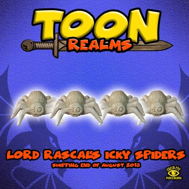 Toon Realms - Araignées glaciales de Lord Rascal