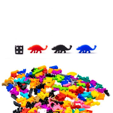 5PCS Ankylosaurus Dino Meeple Figures