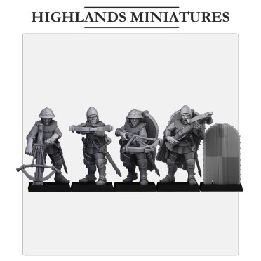 Highlands Miniatures - Gallia - Gallia Shooters: Crossbones