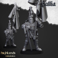 Highlands Miniatures - Gallia - Questing Knights on Foot with EMC 3