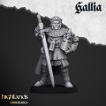 Highlands Miniatures - Gallia - Questing Knights on Foot with EMC 8