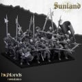 Highlands Miniatures - Sunland - Halberdiers of Empire with EMC 0