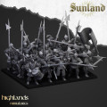 Highlands Miniatures - Sunland - Halberdiers of Empire with EMC 2