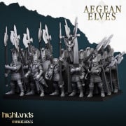 Highlands Miniatures - Aegean Elves - Mycenaean Guard with EMC