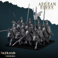 Highlands Miniatures - Aegean Elves -  Elves Mounted Lances with EMC 5