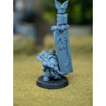 Highlands Miniatures - Sons Of Ymir - Dwarf Lord with Battle Banner 1