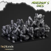 Highlands Miniatures - Moredhun's Orcs -  Armoured Orcs With EMC