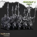 Highlands Miniatures - Moredhun's Orcs - Mounted Cave Orcs on Board  With EMC 0