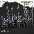 Highlands Miniatures - Moredhun's Orcs - Cave Orcs With Big Pike & EMC 1