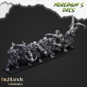 Highlands Miniatures - Moredhun's Orcs - Cave Orcs With Bow & EMC