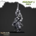 Highlands Miniatures - Moredhun's Orcs - Mounted Cave Orcs on Board  With EMC 10