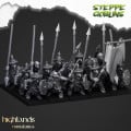 Highlands Miniatures - Steppe Goblins - Steppe Goblins with spears & EMC 0