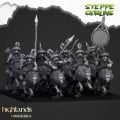 Highlands Miniatures - Steppe Goblins - Mounted Steppe Goblins with Spears & EMC 7