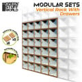 MDF Vertical rack with 30 Drawers 1