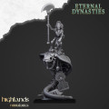 Highlands Miniatures - Eternal Dynasties - Mounted Ancient Guard on Great Snakes with EMC 1