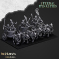 Highlands Miniatures - Eternal Dynasties - Ancient Skeletal Chariots with EMC 0