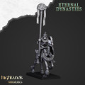 Highlands Miniatures - Eternal Dynasties - Ancient Skeletal Cavalry with Spears & EMC 3