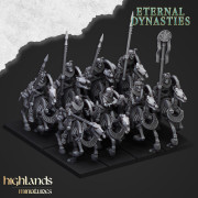 Highlands Miniatures - Eternal Dynasties - Ancient Skeletal Cavalry with Bows