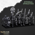 Highlands Miniatures - Eternal Dynasties - Ancient Guard with Halebardes & EMC 0