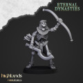 Highlands Miniatures - Eternal Dynasties - Ancient Skeletons with Bows & EMC 2