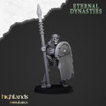 Highlands Miniatures - Eternal Dynasties - Ancient Skeletons with Spears & EMC 5