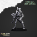 Highlands Miniatures - Eternal Dynasties - Ancient Skeletons with Bows & EMC 10