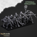 Highlands Miniatures - Eternal Dynasties - Ancient Skeletons with Bows 6