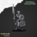 Highlands Miniatures - Eternal Dynasties - Ancient Guard with Halebardes & EMC 12