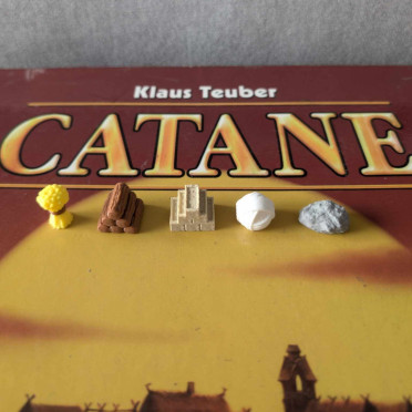 Catan - 5/6 players 3D Resource Tokens