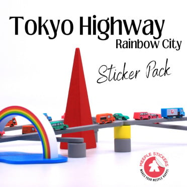 Tokyo Highway : Rainbow City - Set d'autocollants