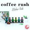 Coffee Rush - Set d'autocollants 13