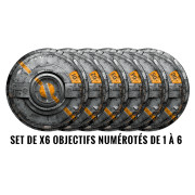 Set de 6 Gabarits d'Objectifs 40K