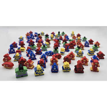 Superhero set 2 - Carcassonne Big Box Meeples