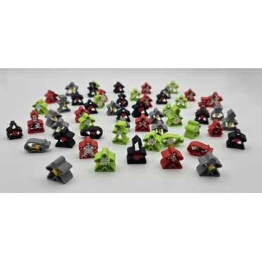 Hollow meeple set - Carcassonne Big Box Meeples