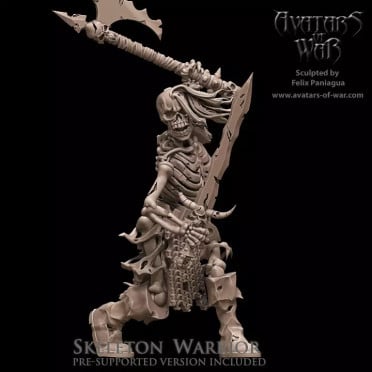 Avatars of War - Undead -Two-Weapon Skeleton Warrior