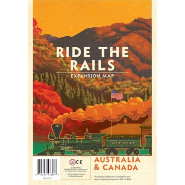 Iron Rail: Ride the Rails - Australia & Canada Map