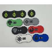 Compteur De Vie Pour JDR / Jeux De Cartes - Compact Et Durable - Pour Suivre Les PV, Ressources - Design Fantasy (Porte De L'enfer)