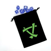 Black flat dice bag - Skavens logo