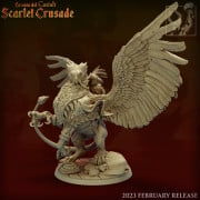 Titan Forge - Scarlet Crusade - Capitaine sur Griffon Impérial