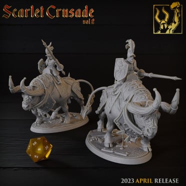 Titan Forge - Scarlet Crusade - Scarlet Knight on Bull