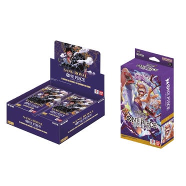 One Piece Le Jeu de Cartes : Bundle Deck - 21 Gear5th et OP10 Sang Royal - Display de 24 Boosters