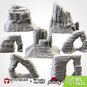 Txarli - Fantasy Terrain - Desert Mountains