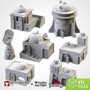 Txarli - Science fiction Terrain - Desert buildings