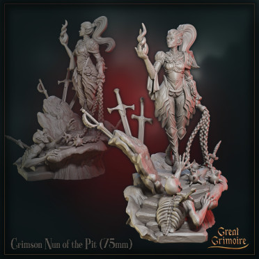 Great Grimoire - Tournament of the Damned - Crimson Nun 75mm