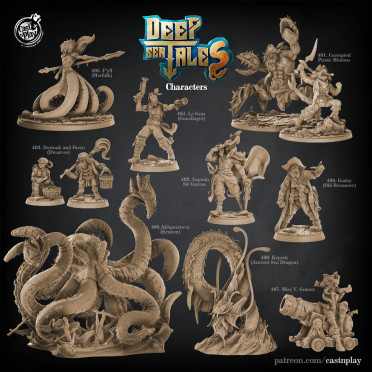 Cast n Play - Deep Sea Tales - Complet Set