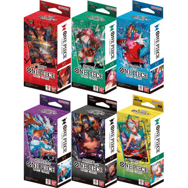 Bundle One Piece Le Jeu de Cartes : 6 Decks pour Débutant 23 à 28