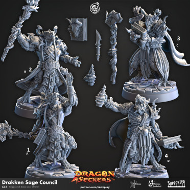 Cast n Play - Dragon Seekers - Drakken Sager Council
