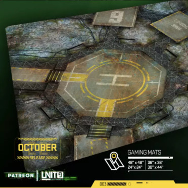 Unit - 9 Cliff - Tapis de jeu multi-format - Wargame surface premium