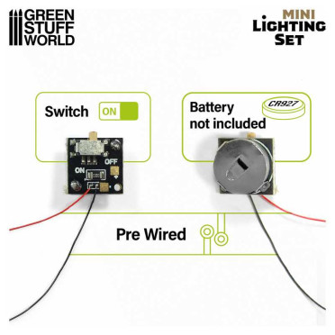 Mini Kit d'éclairage LED avec interrupteur