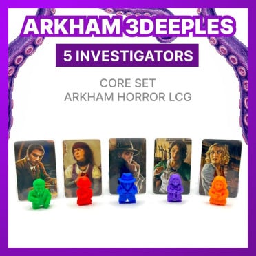 Horreur à Arkham JCE - 3Deeples d'investigateurs